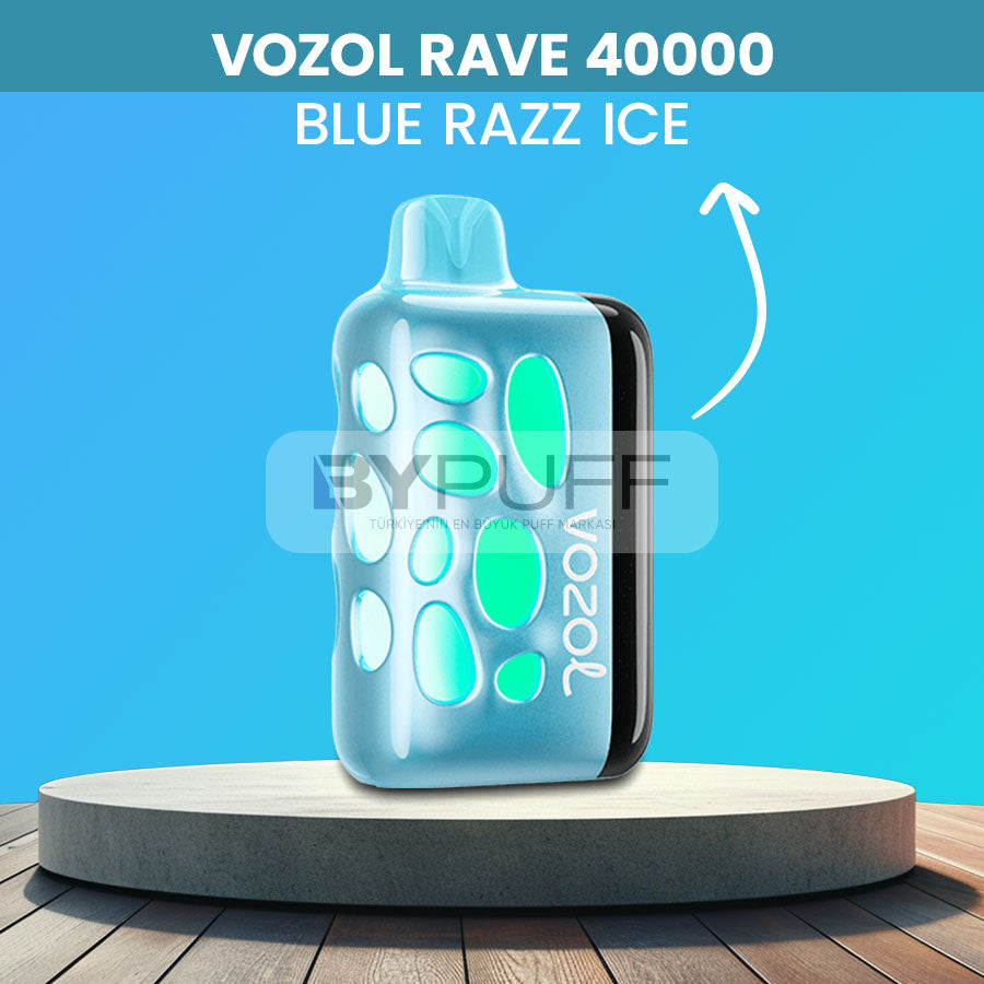 Vozol Rave 40000 Blue Razz Ice