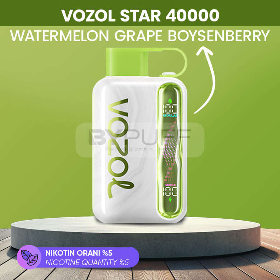 Vozol Star 40000 Watermelon Grape Boysenberry